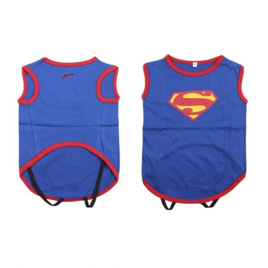 For Fan Pets Superman Hundegenser Blå (Xs)