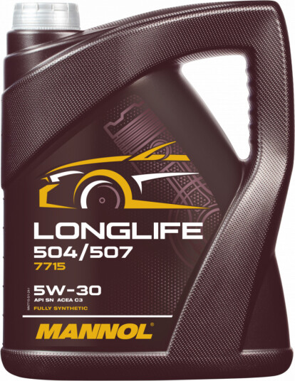 Motorolje MANNOL LONGLIFE 504/507 5W30 5L