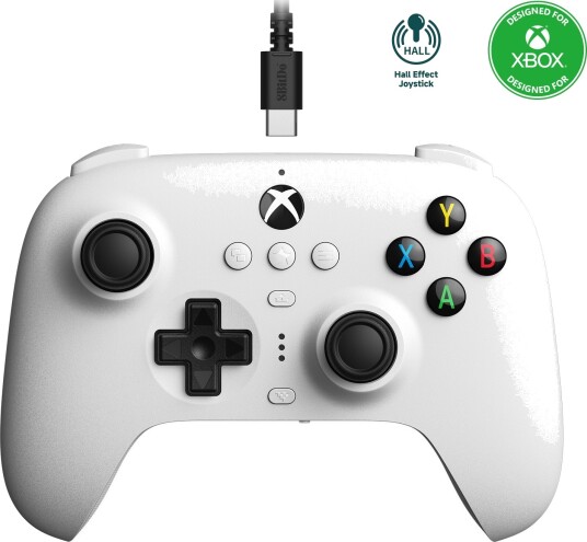 8BitDo Ultimate Wired Controller for Xbox Hall Ed/ White