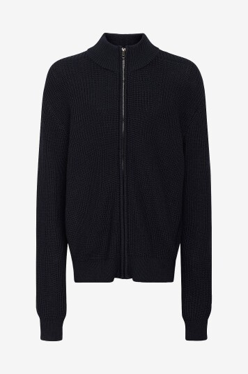 Grunt Genser Gotfred Knit Blå