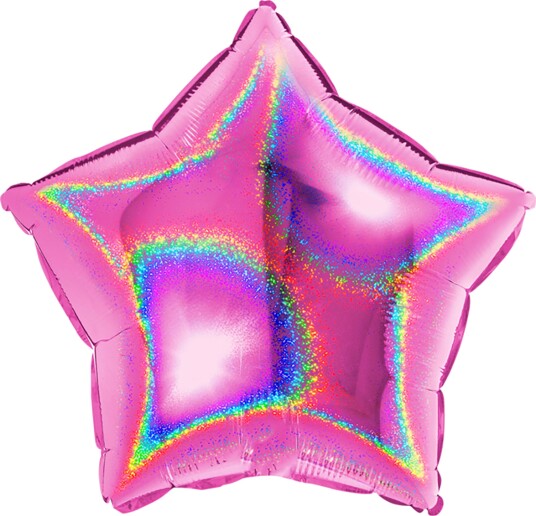 Ballongkungen Folieballong Stjerne Rosa 45 cm 19201F