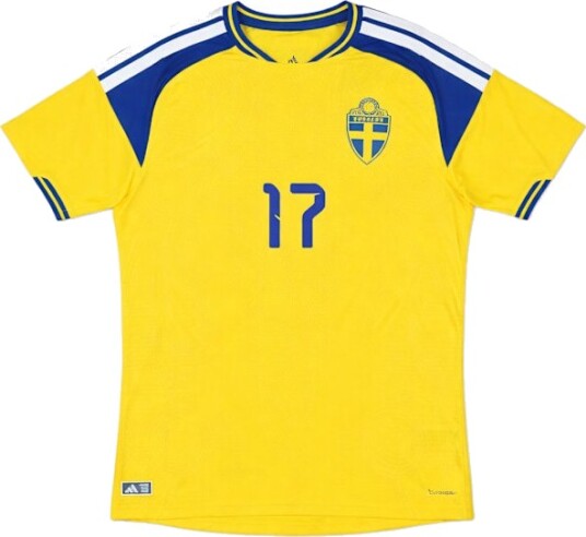 Sveriges herrelandslag i fotball 2026 Trøye Kun, Fotballtrøye, Pustende Polyester Kampdrakt, Sportsfan-klær NO.17 Gyökeres-FF-