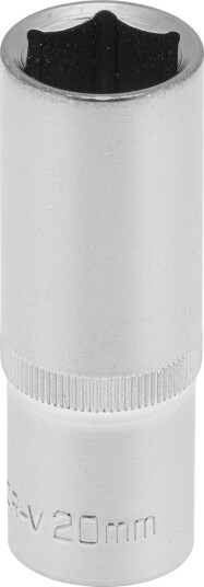 PELA 549085 Pipe Drivstørrelse 1/2", 6-Kant, Lang 20 mm