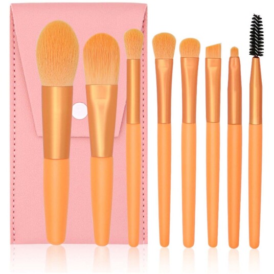 Smashit Cosmetics Everyday Brush Set Orange Orange Smashit Cosmetics Everyday Brush Set Orange Orange