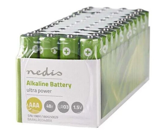 Nedis BAAKLR0348BX battery - 48 x AAA - Alkaline Nedis BAAKLR0348BX battery - 48 x AAA - Alkaline