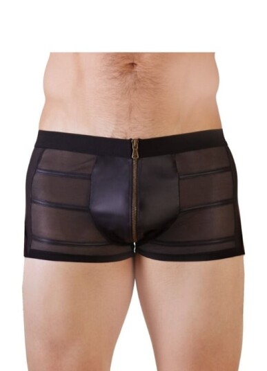NEK Boksershorts med Glidelås       - Svart - S