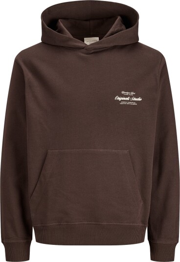 Jack & Jones Jornorrebro Typo Back Sweat Hood Sn Brown M