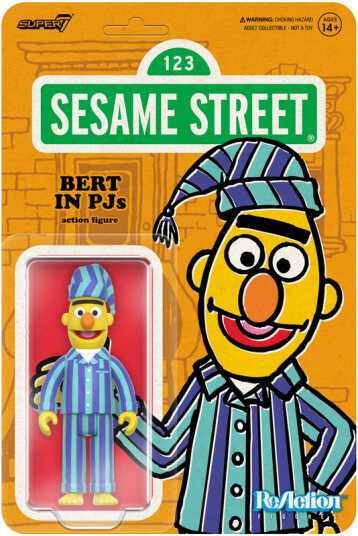 Sesame Street ReAction Figures Wv6 Bert PJs