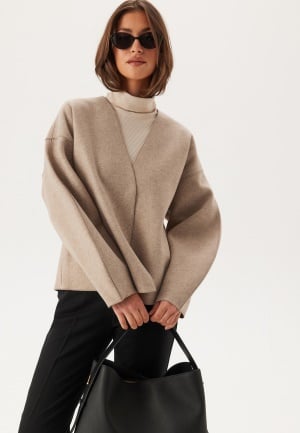 VILA Vijuice Loose L/S JACKET - NOO Natural Melange 40 VILA Vijuice Loose L/S JACKET - NOO Natural Melange 40