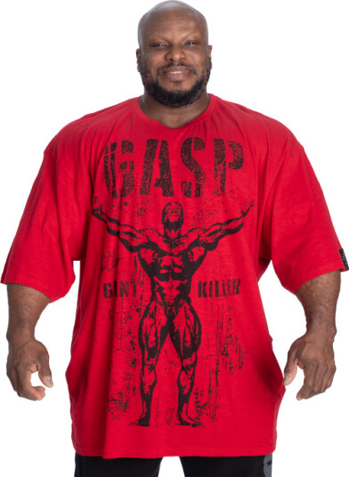 Gasp GK Slub Iron Tee Washed Chili Red Röd X large