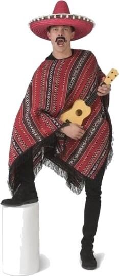 Espa Poncho Rød Sort Espa Poncho Rød Sort