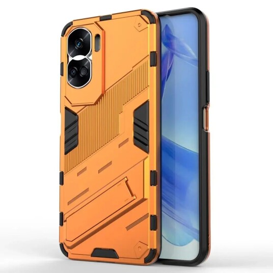 INCOVER Honor 90 Lite Hybrid Håndverker Deksel Med Kickstand - Oransje