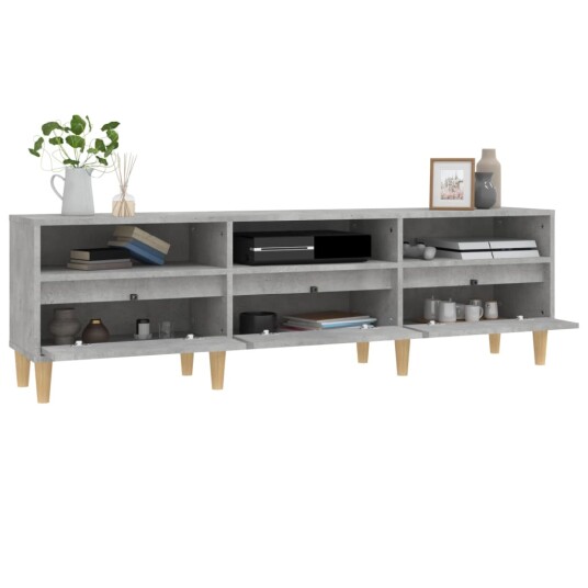 vidaXL TV-benk betonggrå 150x30x44,5 cm konstruert tre vidaXL TV-benk betonggrå 150x30x44,5 cm konstruert tre