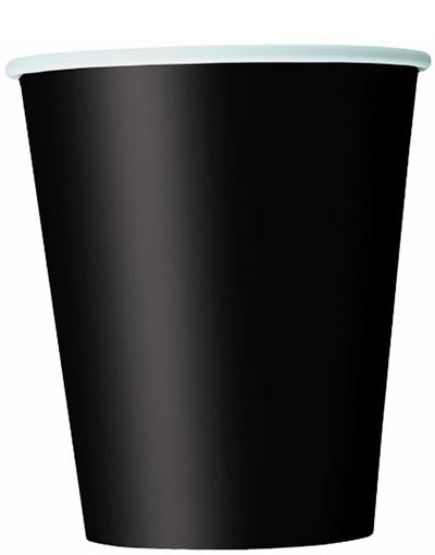 Unique 14 stk Svarte Pappkrus 270 ml 32046