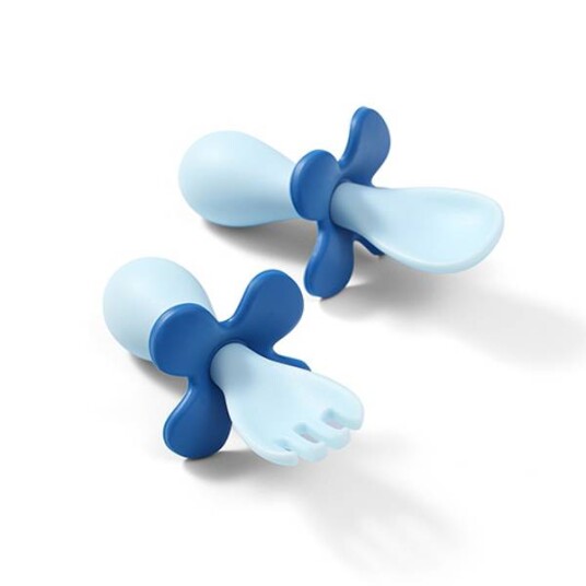 Babyono Ergonomisk bestikk Blå