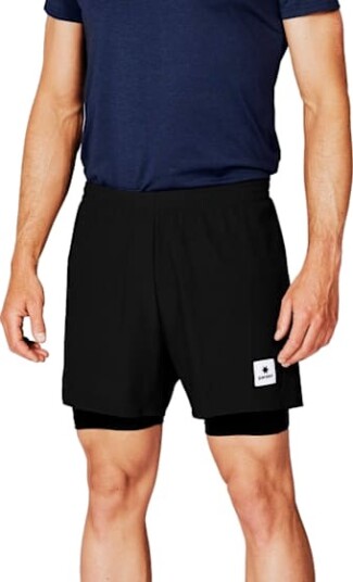 Saysky 2 in 1 Pace Shorts 5" Herre Black L