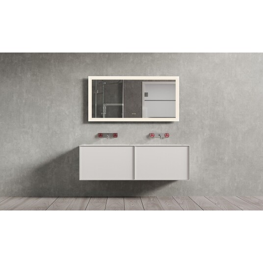 Copenhagen Bath Larvik Sound 160 Speil 1600x700 mm med høytaler duggfritt
