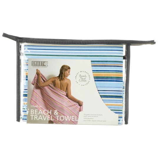 Smart Beach towel Blue stripes Smart Beach towel Blue stripes