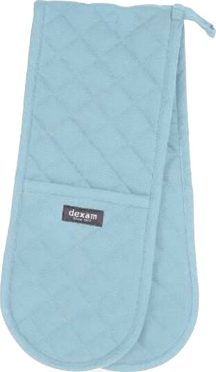 Dexam   Double Oven Glove Love Colour by Dexam   Duck Egg   Blå