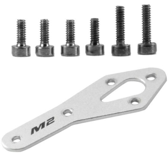 OMP OSHM2318W Tail Motor Reinforcement Plate White