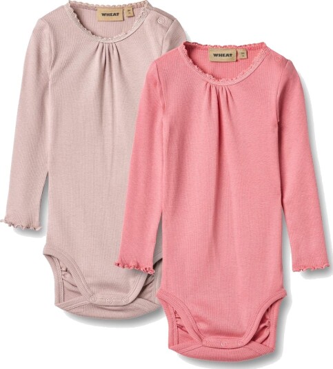 Wheat Body Lotta 2x Rib Pink Lilac (56 / 1 2 mnd)