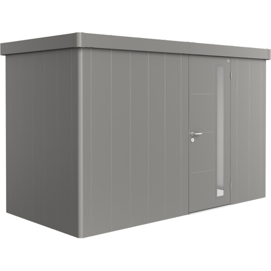 BIOHORT REDSKAPSBOD NEO 1D STD. DØR KVARTSGRÅ METALLIC
