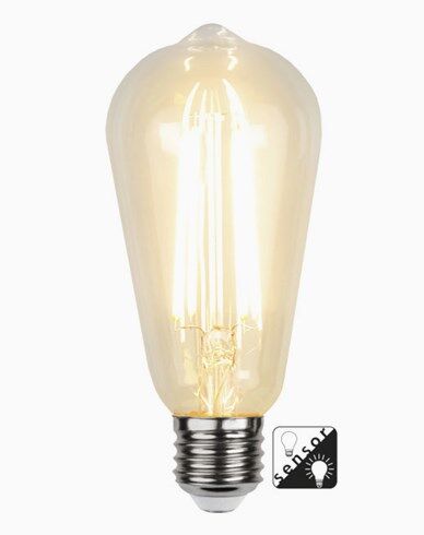 Star Trading LED Sensorlampa Edison 4,2W/2100K E27(30W) Star Trading LED Sensorlampa Edison 4,2W/2100K E27(30W)