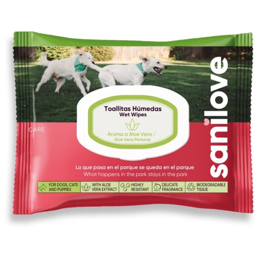 Sanilove Våtservietter Aloe Vera 40 Stk Sanilove Våtservietter Aloe Vera 40 Stk