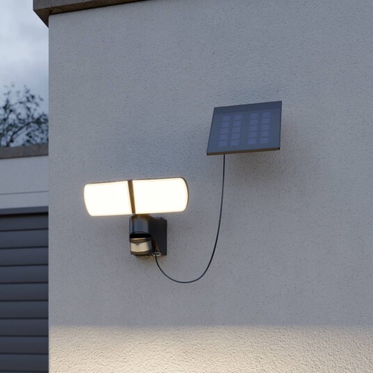 Arcchio Lissano LED-solcelle-veggspot med sensor Arcchio Lissano LED-solcelle-veggspot med sensor
