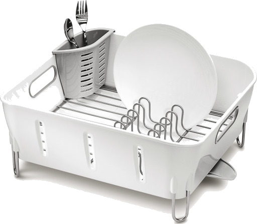 Oppvaskbrett, kompakt, hvit plast white H17.2 x W37.1 x D32.8 cm Oppvaskbrett, kompakt, hvit plast white H17.2 x W37.1 x D32.8 cm