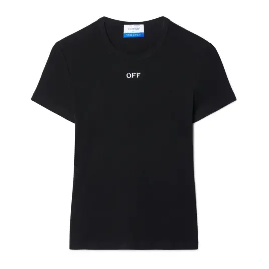 Off White Dame Topper Svart M,