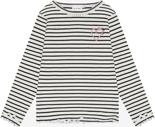 Minymo T-Shirt Ls Y/D Rib TAP SHOE 92