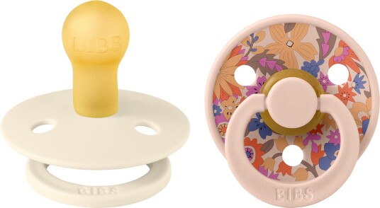 BIBS x Liberty Colour June Blossom Smokk 2-Pakk Lateks Str 1 Blush Mix