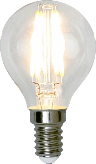 Globen Lighting   Lyspære E14 LED Filament Illumpære Klar 4,2W   Transparent