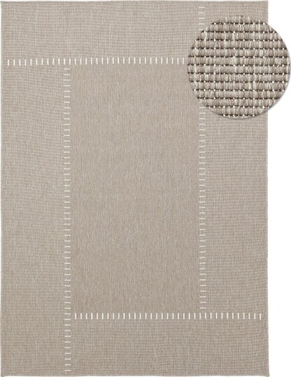 Innendørs/Utendørs tepper utomhusmatta Rhea beige Størrelse: 80 x 150 cm
