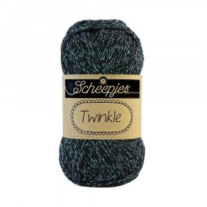 Scheepjes Twinkle Garn Glimmer 903 Sort
