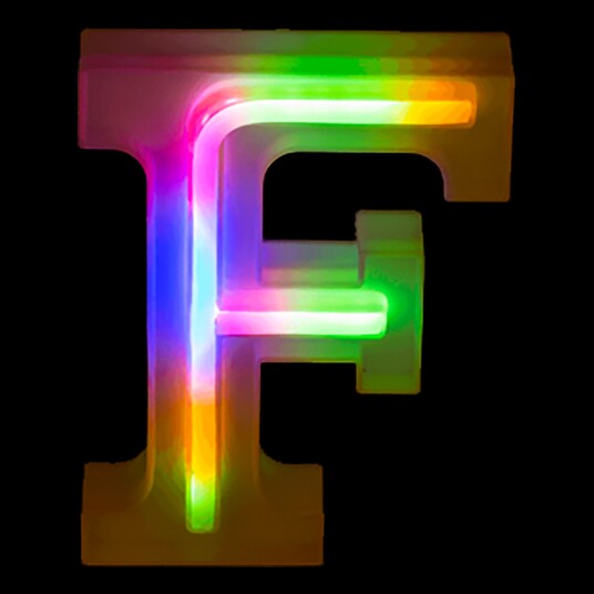 Out of the Blue LED Bokstav Neon - Bokstav F