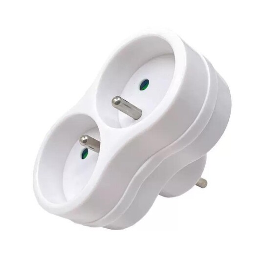 MicroConnect Plug EU to 2FR Type E White MicroConnect Plug EU to 2FR Type E White
