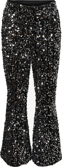 Vero Moda Girl Paljettbukse vmBella Sequins HW Flared Pant Jrs Svart Vero Moda Girl Paljettbukse vmBella Sequins HW Flared Pant Jrs Svart