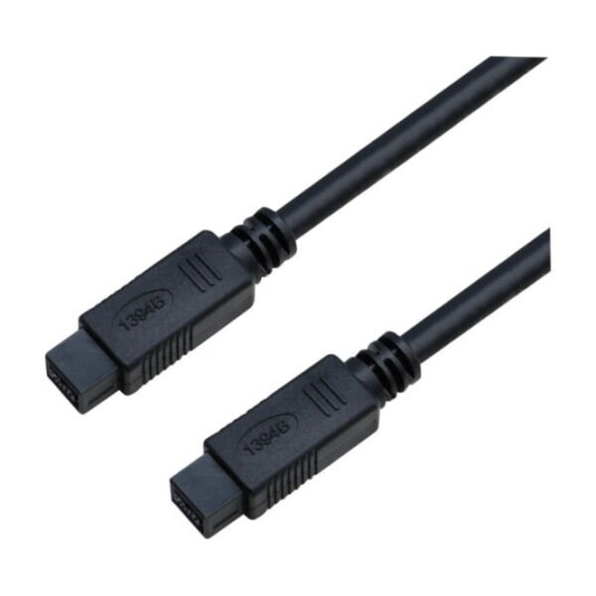 ELETRA IEEE 1394B 9P M 3M KABEL, SVART