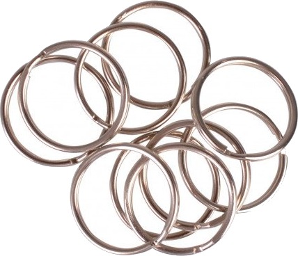 Infinity Hearts Infinity Hearts Nøkkelring Tynn Sølvfarget 30Mm 10 Stk