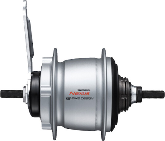 Shimano nexus baknav med 5 gear 187mm aksel til 32 eiker sølv SG-C7002-5CD med fotbremse