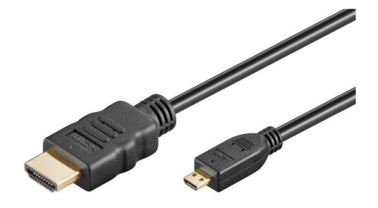 Pro HDMI Micro 2.0 Høyhastighets Kabel 1m Svart