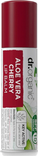 Dr Organic aloe vera cherry lip balm 5,7 ml Dr Organic aloe vera cherry lip balm 5,7 ml