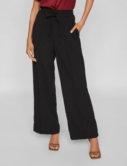 Vila Viclua Hw Wide Pants-Noos - Black - XS Vila Viclua Hw Wide Pants-Noos - Black - XS