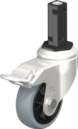 Blickle 853243 Lkrxa-Vpa 80G-11-Fi-Exv13 Styrehjul Med Brems (Hjuldiameter 80 Mm) Bæreevne Maks. 80 Kg – 1 Stk