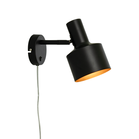 Aneta Lighting Ferdinand Vegglampe IP20 Svart 1684211-02-97 1711354-01-0