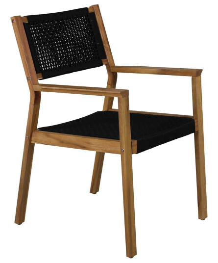 Venture Design Little John spisestol Akasie/svart Natur Venture Design Little John spisestol Akasie/svart Natur