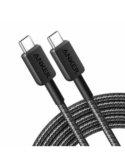 Anker 322 USB-C to USB-C Nylon cable - 1.8m - Black Anker 322 USB-C to USB-C Nylon cable - 1.8m - Black
