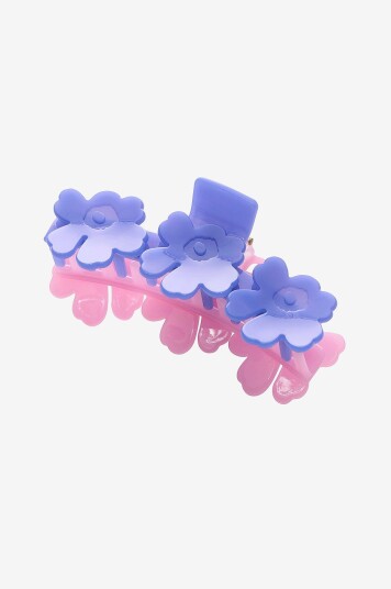 Marimekko Mini Unikko Hair Clip Two Tone Blå